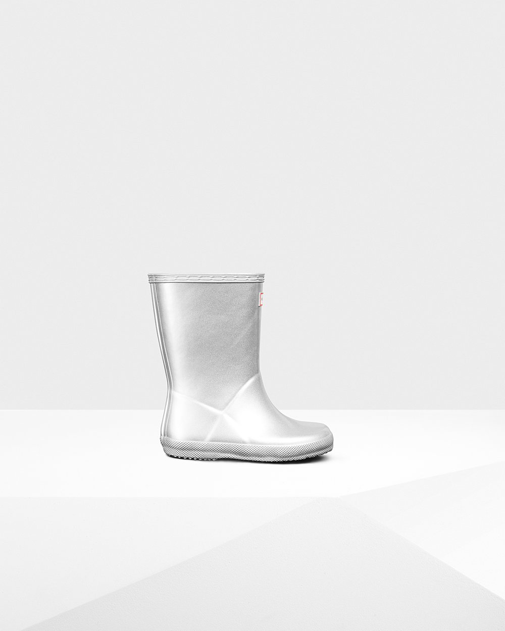 Botas de Lluvia Hunter Niños - Original First Classic Metallic - Plateados - EFTDAVN-81